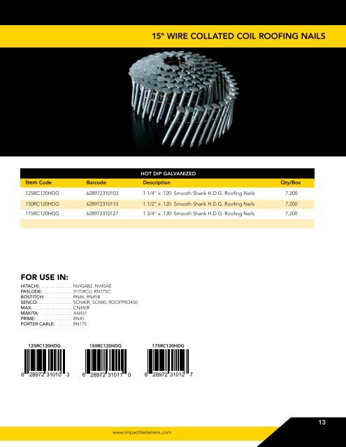 Impact Fasteners Catalogue 2017