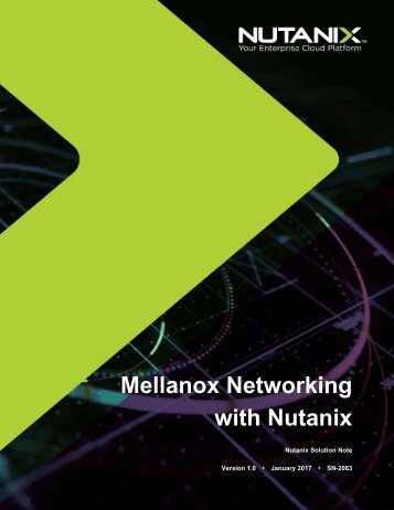 Mellanox Networking with Nutanix