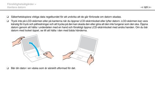 Sony VGN-AW41XH - VGN-AW41XH Istruzioni per l'uso Svedese