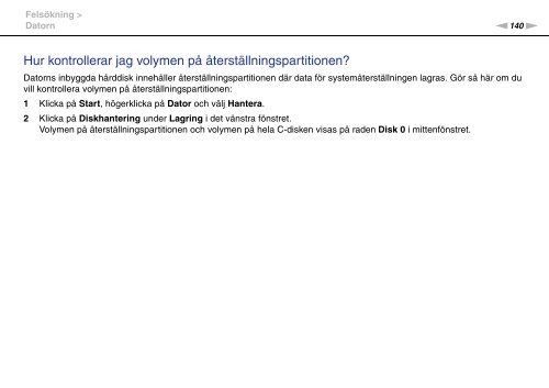 Sony VGN-AW41XH - VGN-AW41XH Istruzioni per l'uso Svedese