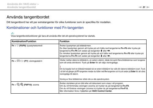 Sony VGN-AW41XH - VGN-AW41XH Istruzioni per l'uso Svedese