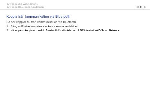 Sony VGN-AW41XH - VGN-AW41XH Istruzioni per l'uso Svedese