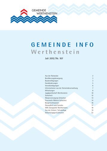 Gemeinde info Werthenstein - bei der Gemeinde Werthenstein