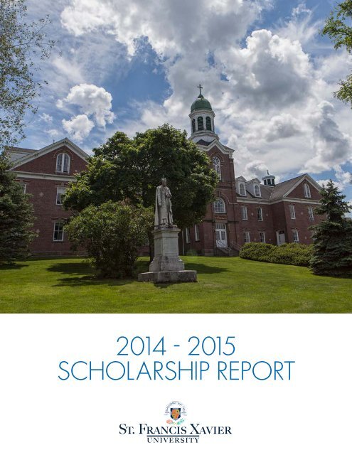 2014 - 2015 SCHOLARSHIP REPORT