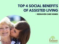 TOP 4 SOCIAL BENEFITS OF ASSISTED LIVING