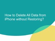 How to DeleteDestroy iPhone Data Permanently without Restroing