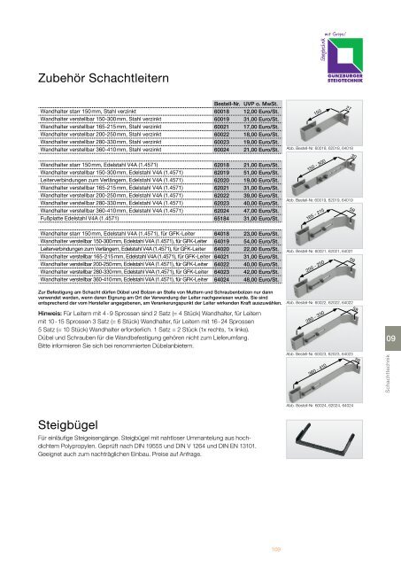 Steigtechnik Ratgeber 2017