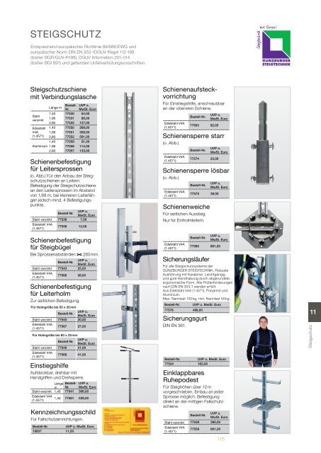 Steigtechnik Ratgeber 2017