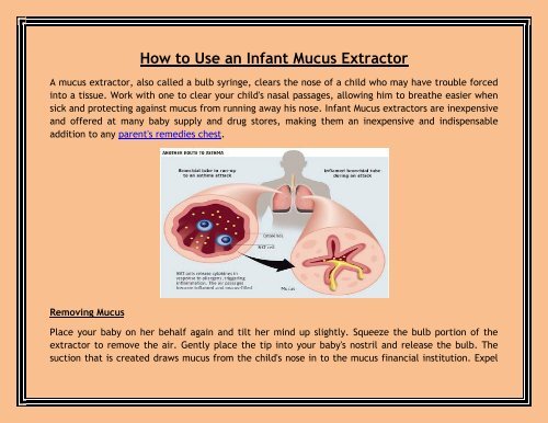 nasal mucus extractor