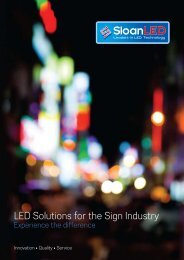 LED Solutions for the Sign Industry - Ocuris.