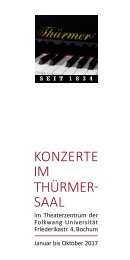 Konzerte im Thürmer-Saal 2017