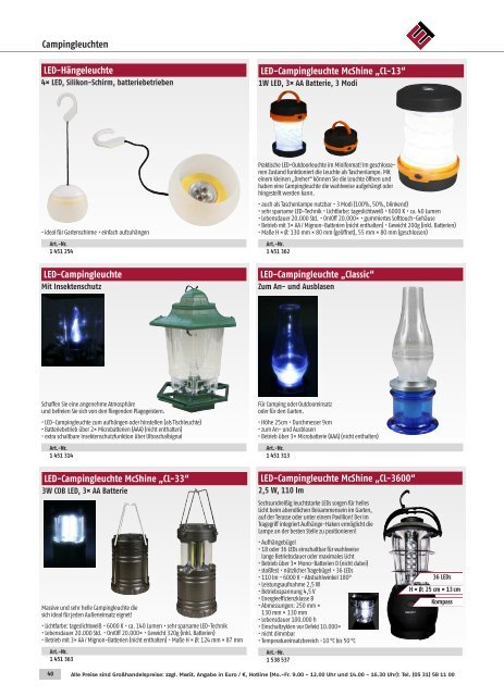 ETT Online Lichttechnik LED Lampen Katalog