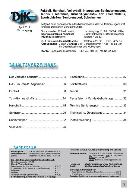 P A Q 2 - DJK Blau-Weiß Hildesheim - T-Online