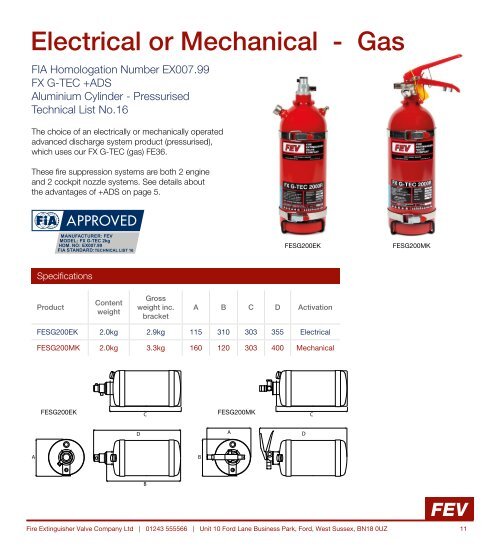 FEV Product Catalogue - WebHQ