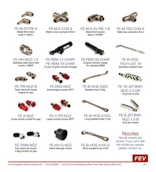 FEV Product Catalogue - WebHQ