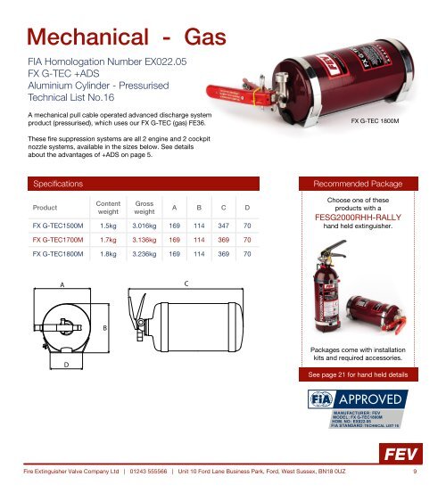 FEV Product Catalogue - WebHQ