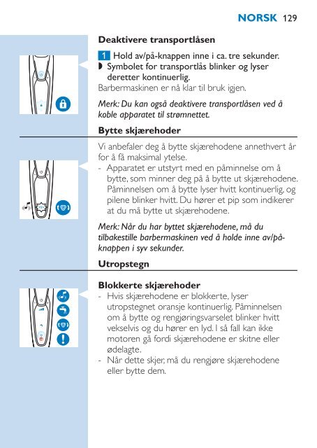 Philips Shaver series 9000 Rasoir &eacute;lectrique rasage &agrave; sec ou sous l'eau - Mode d&rsquo;emploi - FIN