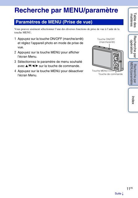 Sony DSC-W380 - DSC-W380 Istruzioni per l'uso Francese