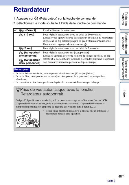 Sony DSC-W380 - DSC-W380 Istruzioni per l'uso Francese