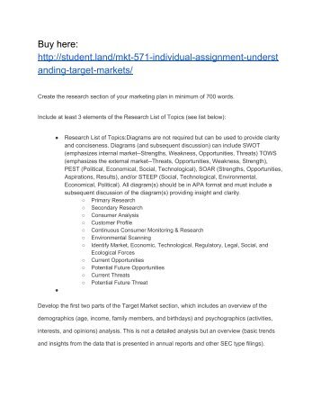 mkt571 segmentation and target market christopher Segmentation & target market paper – mkt/571 essay segmentation & target market paper – mkt/571 market segmentation market segmentation is. mkt571 segmentation and target market christopher Segmentation & target market paper – mkt/571 essay segmentation & target market paper – mkt/571 market segmentation market segmentation is.