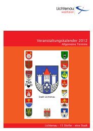 Veranstaltungskalender 2012 - Lichtenau
