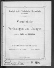 Verzeichnis der Vorlesungen und Übungen samt den Stunden- und Studienplänen Sommersemester 1912