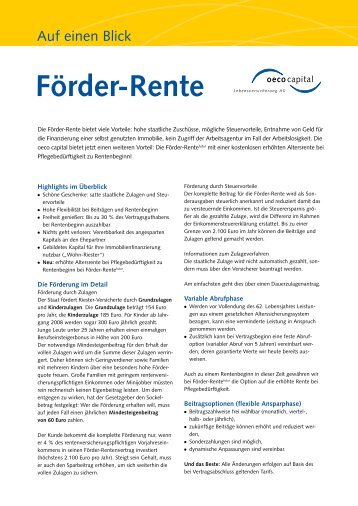 Förder-Rente - Oeco Capital