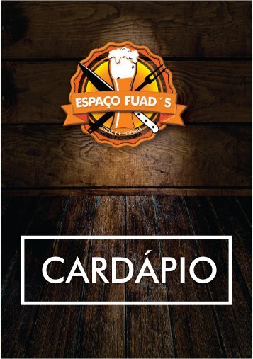 cardápio espaço fued´s