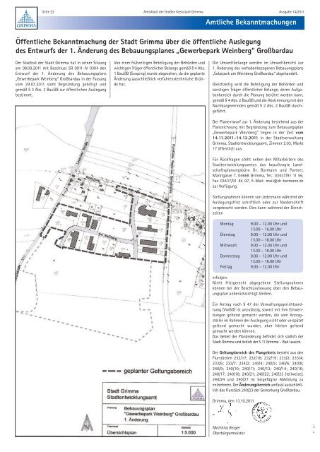 Pinnwand - Stadt Grimma