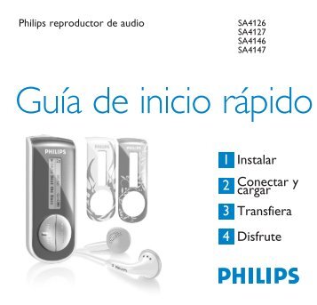 Philips Baladeur audio Ã  mÃ©moire flash - Guide de mise en route - ESP