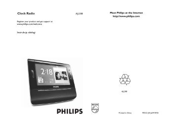 Philips Radio-rÃ©veil - Mode dâemploi - POL