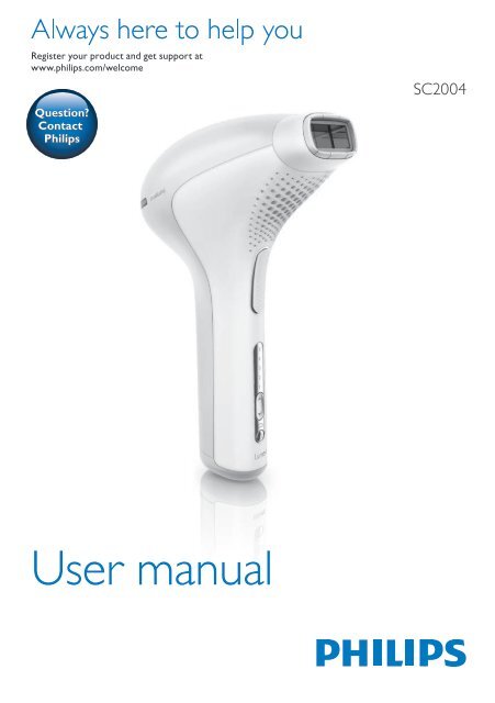 Philips Lumea Corps - Mode d&rsquo;emploi - ENG