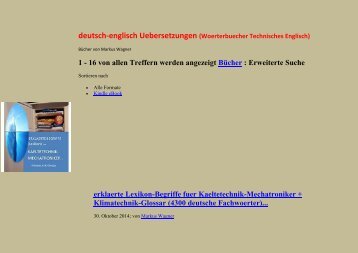 Preisvergleich deutsch-englisch Uebersetzungen (Woerterbuch Deutsch-Englisch fuer Technische Berufe
