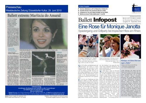 Ballet Nr.59-6 Seiten - Ballettfreunde Deutsche Oper am Rhein
