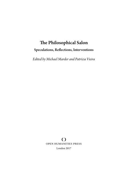 The Philosophical Salon