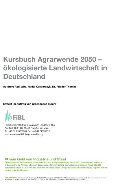 Kursbuch Agrarwende 2050