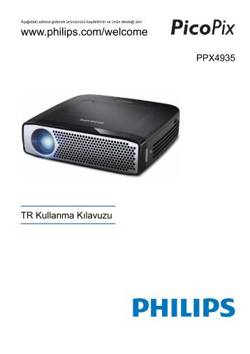 Philips PicoPix Projecteur de poche - Mode dâemploi - TUR