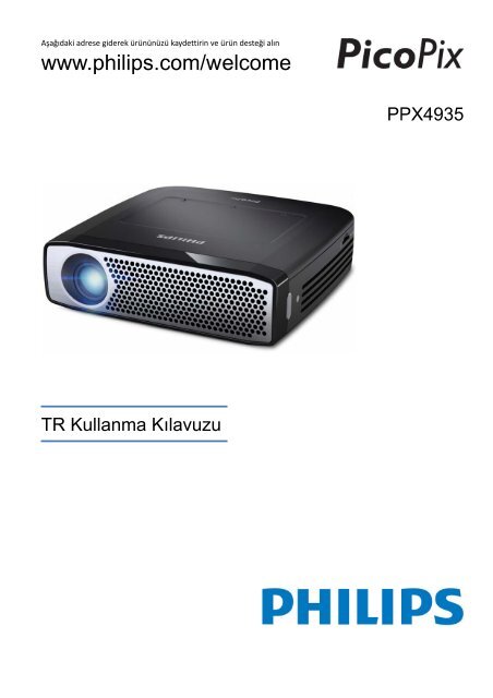 Philips PicoPix Projecteur de poche - Mode d&rsquo;emploi - TUR