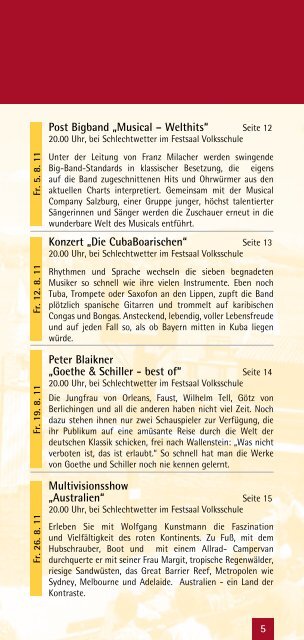 PROGRAMM 2011 - Seeham