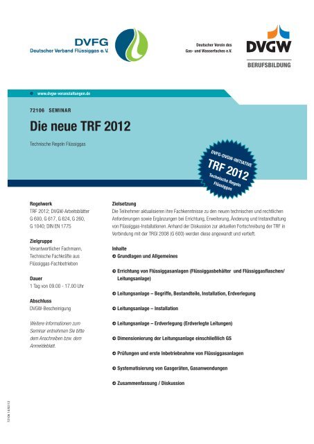 Die neue TRF 2012 - Friedrich Scharr KG