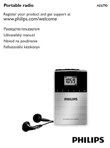 Philips Radio portable - Mode dâemploi - SLK