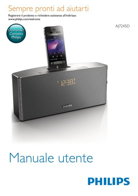 Philips station d'accueil pour iPod/iPhone - Mode d&rsquo;emploi - ITA