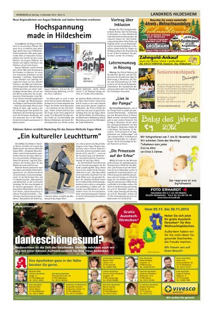 Ausgabe vom 04.11.2012 - Kehrwieder am Sonntag