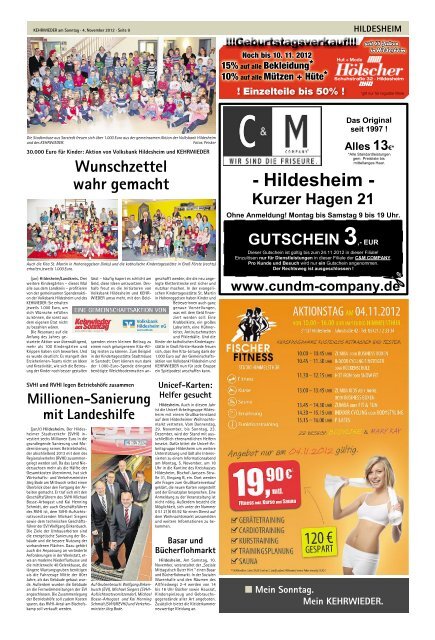 Ausgabe vom 04.11.2012 - Kehrwieder am Sonntag