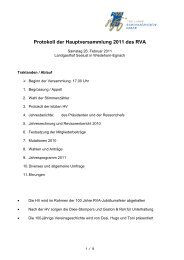 Protokoll der Hauptversammlung 2011 des RVA - Radfahrer Verein ...