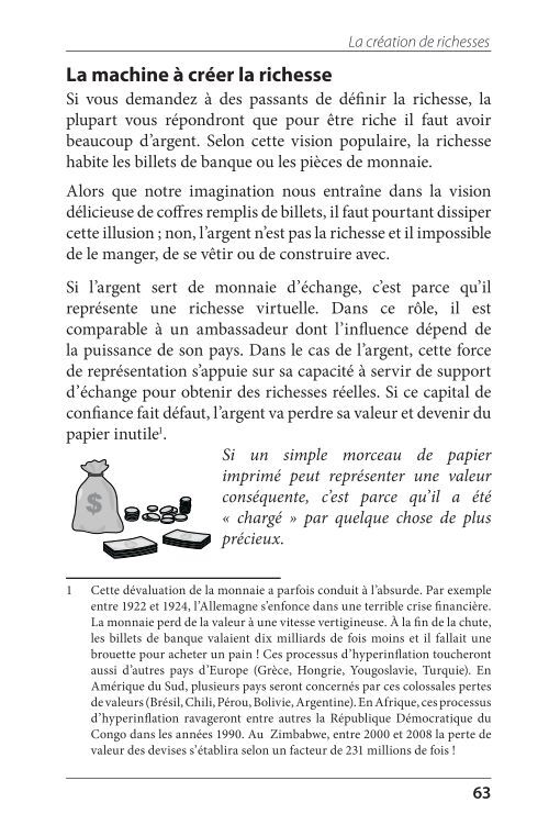 La création de richesses