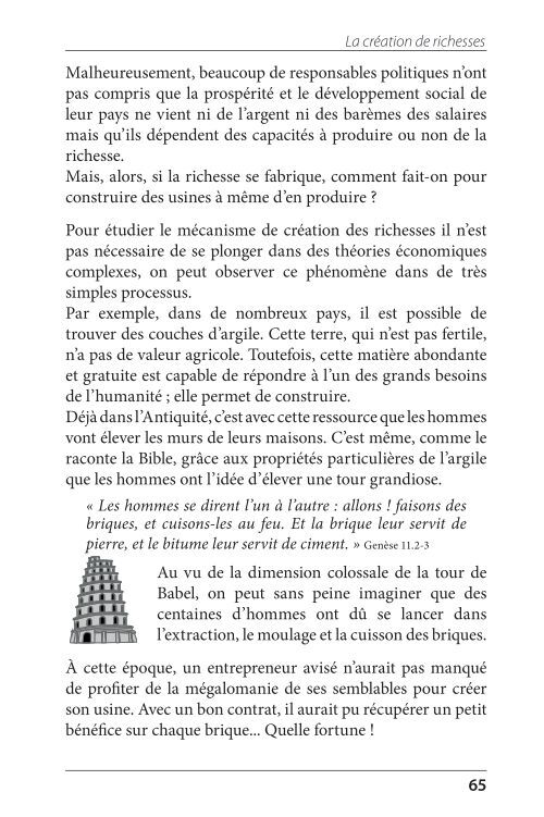 La création de richesses