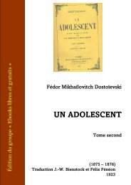 Un Adolescent, Tome 2