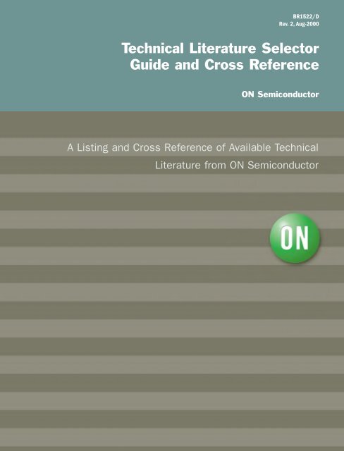 Technical Literature Selector Guide and Cross Reference