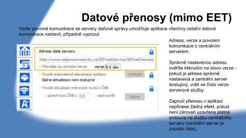 Instalace a nastavení evidenční pokladny s EET